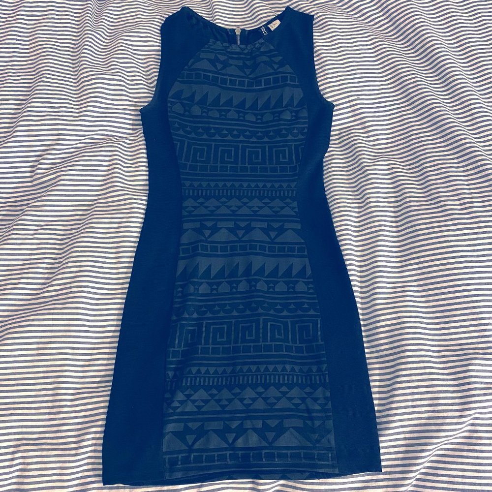 H&M tribal black mini dress